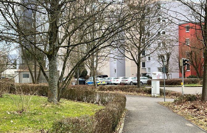 Die Polizei ist am Dienstag zu einem Einsatz in das Wohngebiet im Schwäbisch Haller Stadtteil Tullauer Höhe ausgerückt.<span class='image-autor'>Foto: Tanja Kurz</span>