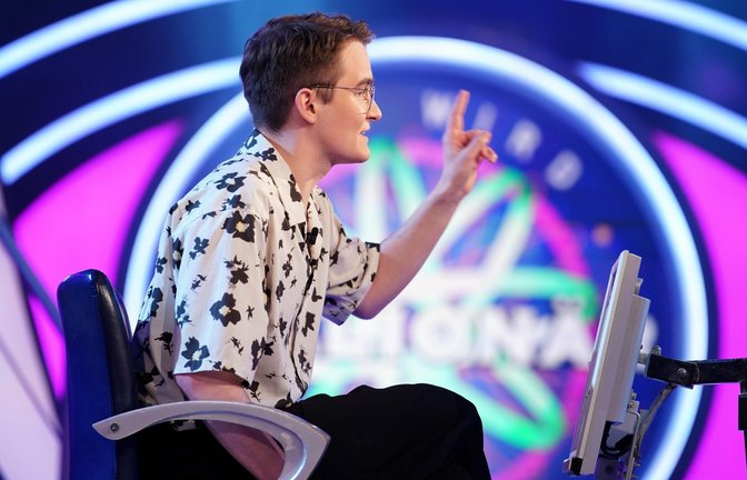 Luke Rothfuchs sorgt für unterhaltsame Momente bei "Wer wird Millionär?"<span class='image-autor'>Foto: RTL / Stefan Gregorowius</span>