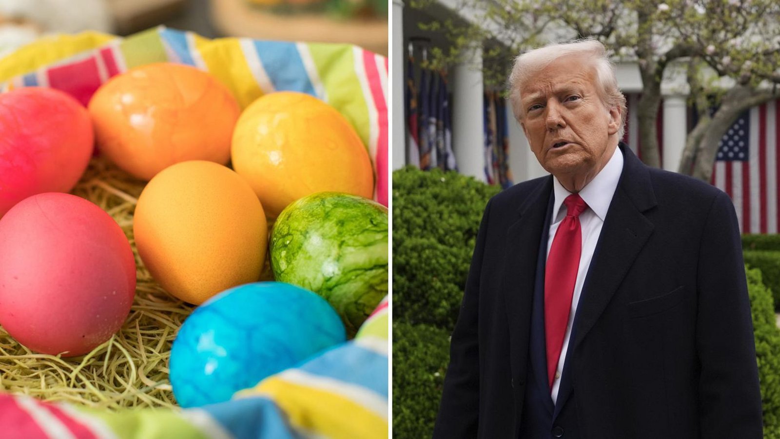 Donald Trump macht große Ankündigungen für die Osternester der Amerikaner.Foto: dpa-tmn/Christin Klose/AFP Donald Trump macht große Ankündigungen für die Osternester der Amerikaner.Foto: dpa-tmn/Christin Klose/AFP