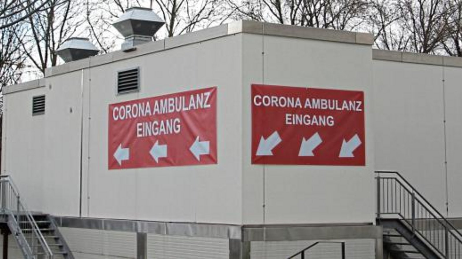 Ehemalige OP-Module dienen als Corona-Ambulanz am Helios-Klinikum. Foto: Helios Ehemalige OP-Module dienen als Corona-Ambulanz am Helios-Klinikum. Foto: Helios