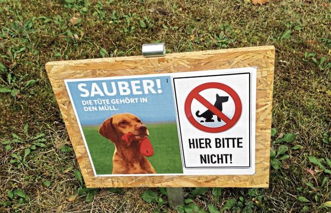 „Verbotsschilder gibt es genügend, dieses ist aber sehr originell“, schreibt Friedbert Rößler zu seinem Foto aus Vaihingen.