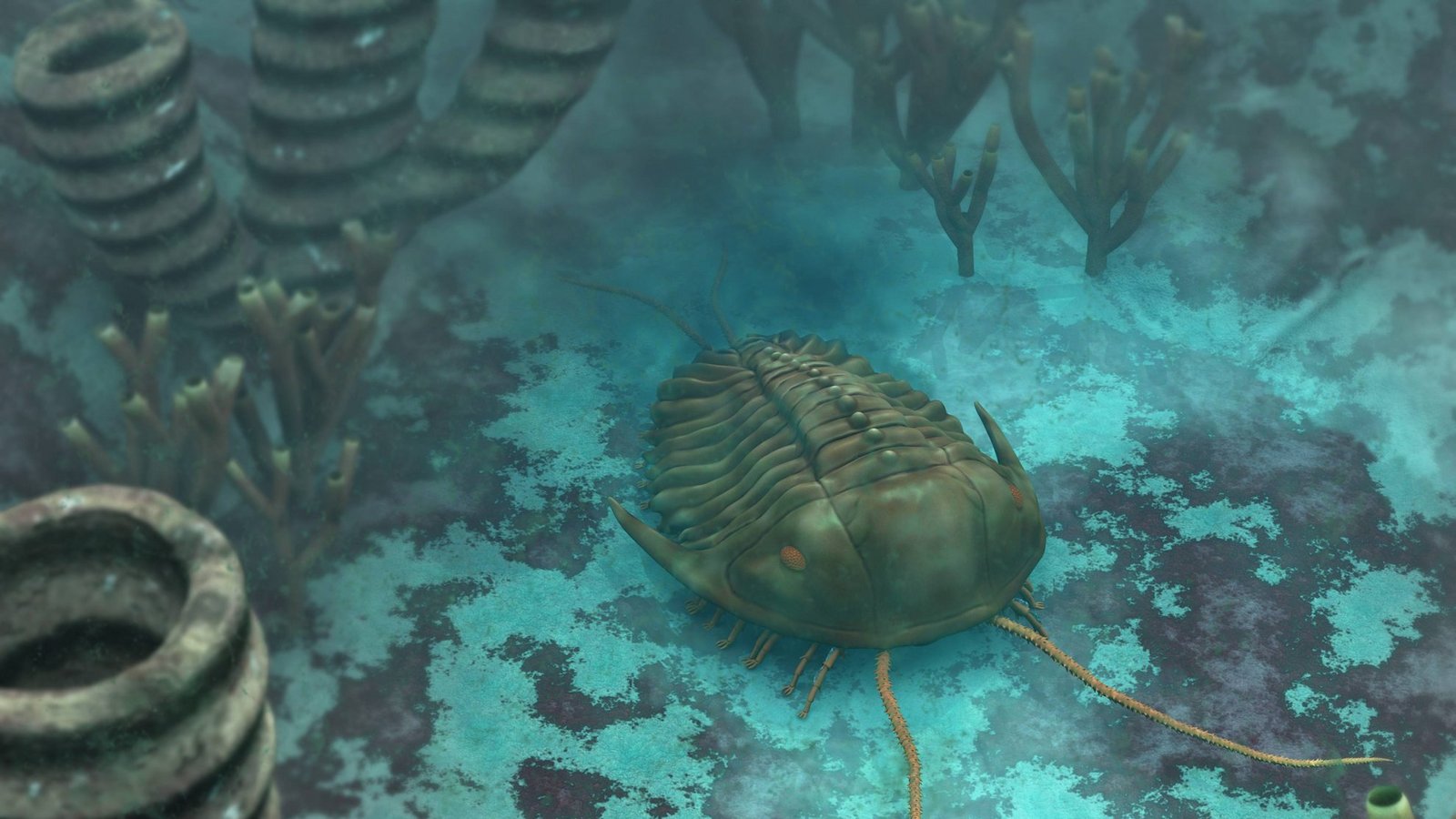 Ein Trilobite schwimmt im Ur-Ozean Panthalassa.Foto: Imago/StockTrek Images Ein Trilobite schwimmt im Ur-Ozean Panthalassa.Foto: Imago/StockTrek Images