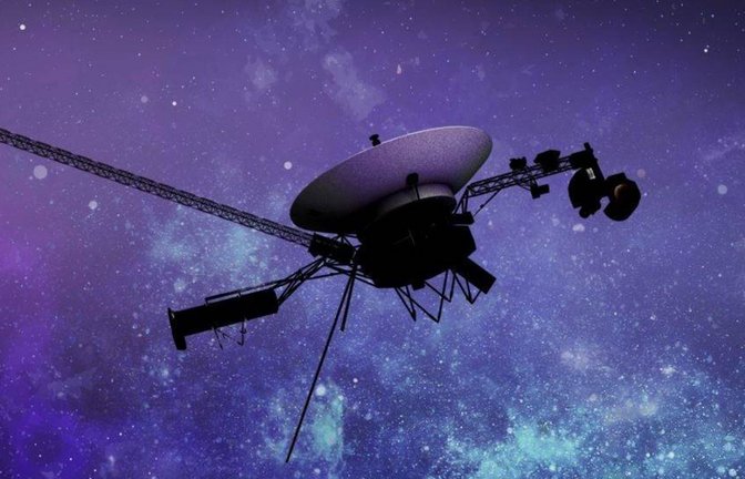 Eine Space-Artist-Illustration der amerikanischen Raumsonde: Voyager 1 sendet nach monatelanger Pause wieder.<span class='image-autor'>Foto: Imago/Aton Chile/Caltech/Nasa-JPL</span>
