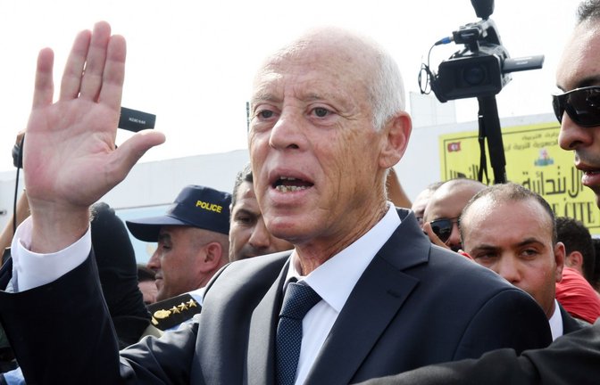 Der tunesische Präsident Kais Saied wurde 2019 gewählt.<span class='image-autor'>Foto: dpa/Chokri Mahjoub</span>