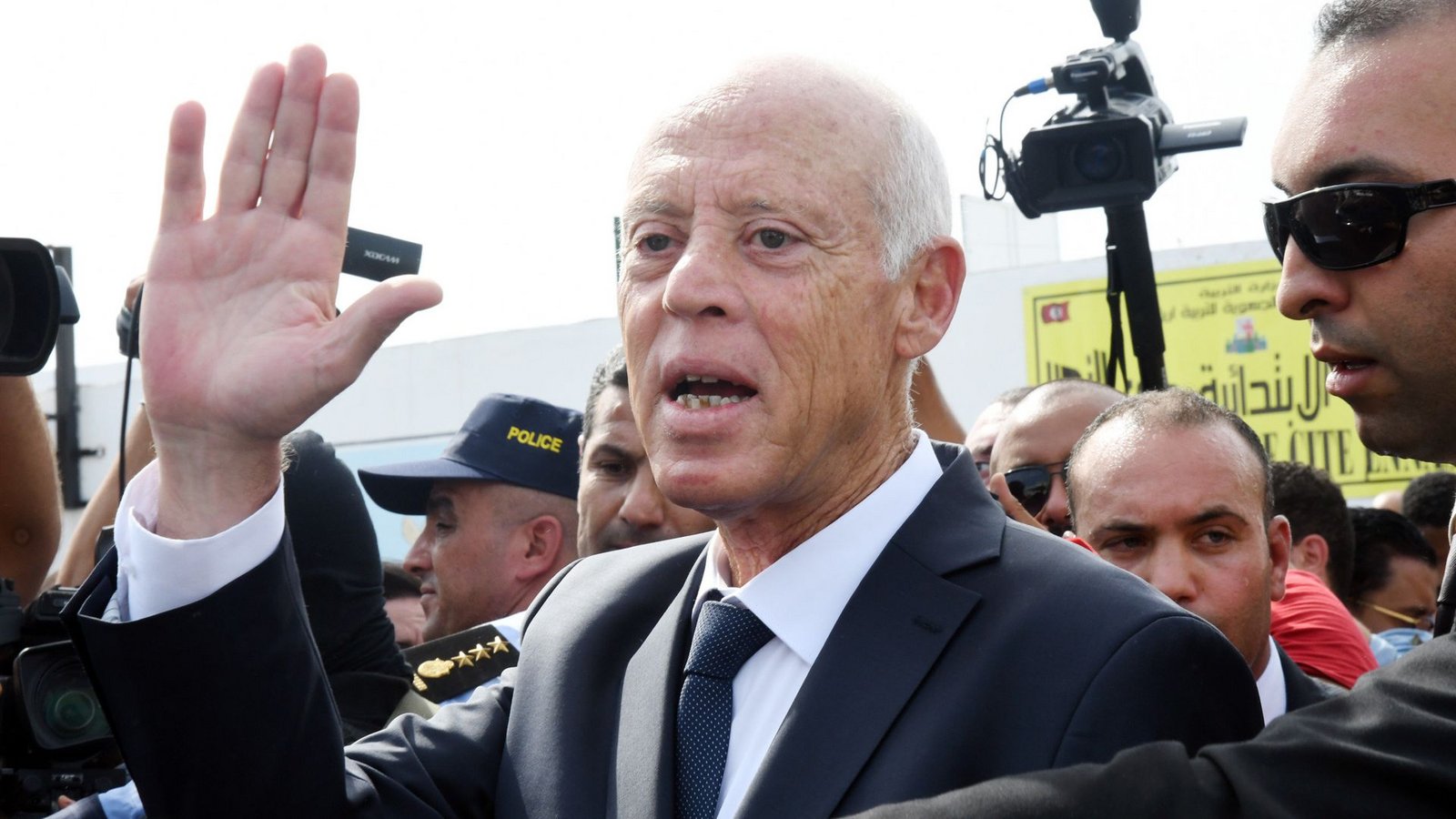 Der tunesische Präsident Kais Saied wurde 2019 gewählt.Foto: dpa/Chokri Mahjoub
