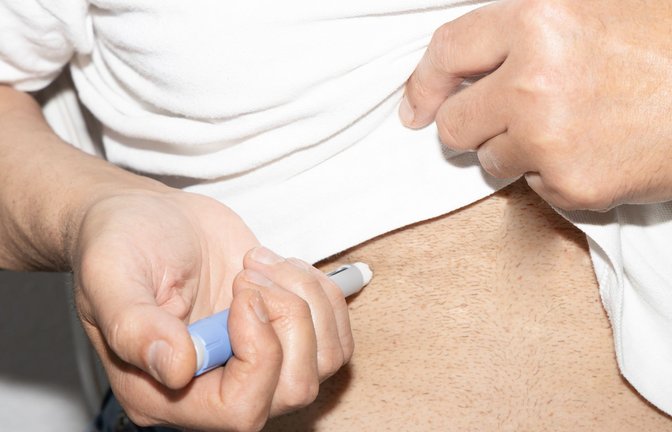 Diabetes- und Abnehmmedikamente spritzt man sich unter die Haut – in den Bauch, Arm oder Oberschenkel.<span class='image-autor'>Foto: Imago/Pond5 Images/xaniloracru631x</span>