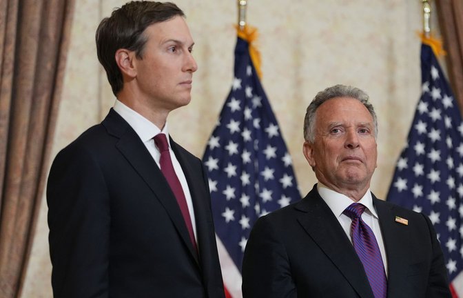 Die US-Unterhändler Witkoff und Kushner sollen laut Berichten Gespräche mit dem Iran aufnehmen. (Archivbild)<span class='image-autor'>Foto: Jacquelyn Martin/POOL AP/dpa</span>