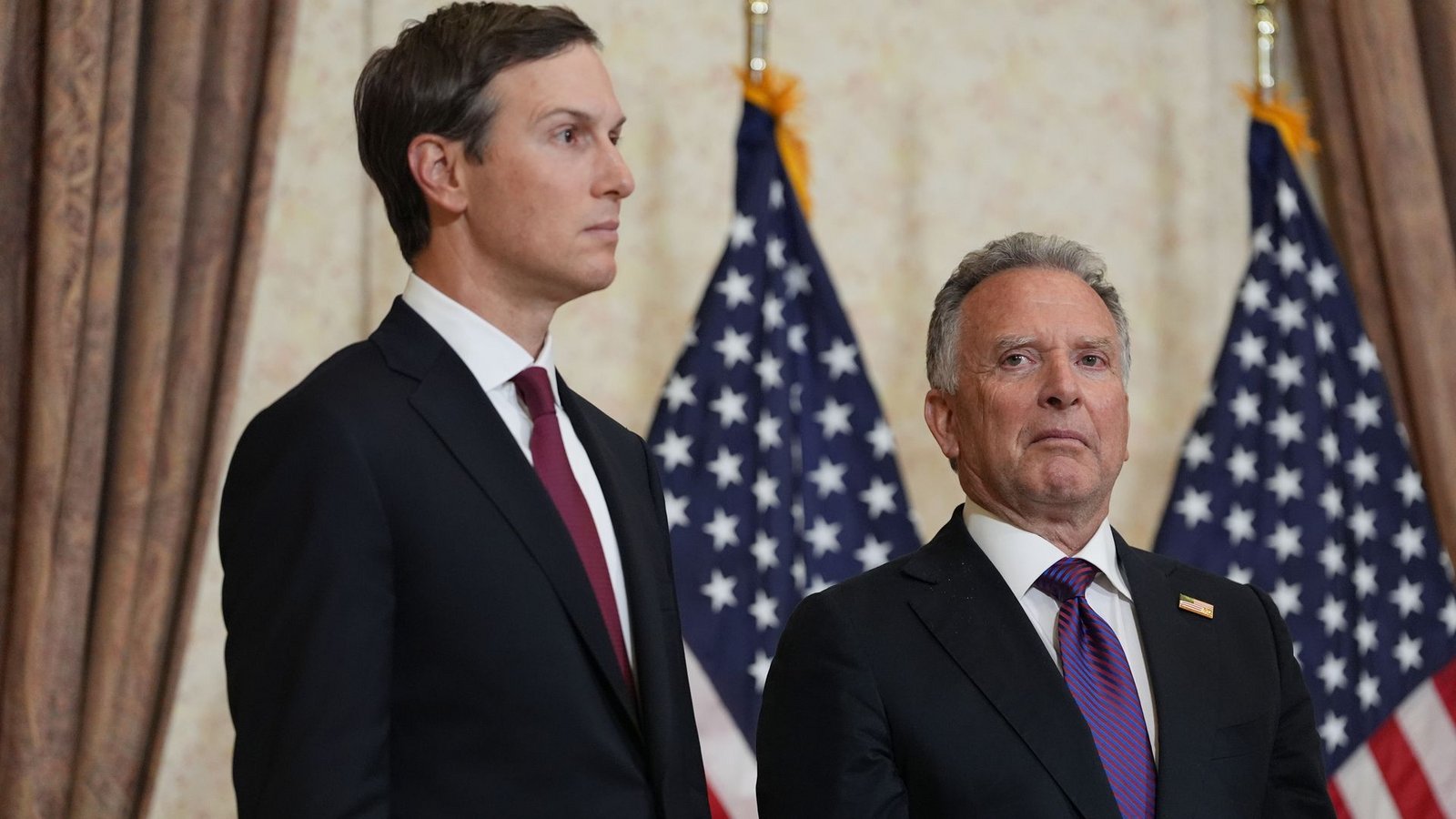 Die US-Unterhändler Witkoff und Kushner sollen laut Berichten Gespräche mit dem Iran aufnehmen. (Archivbild)Foto: Jacquelyn Martin/POOL AP/dpa Die US-Unterhändler Witkoff und Kushner sollen laut Berichten Gespräche mit dem Iran aufnehmen. (Archivbild)Foto: Jacquelyn Martin/POOL AP/dpa
