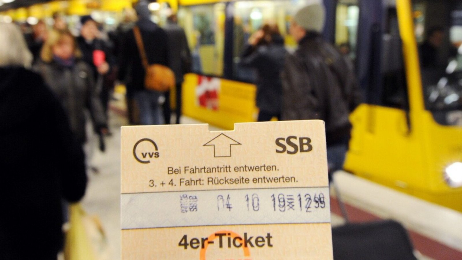 Wie lange gibt es noch 4er-Ticket für Bus und Bahn in der Region Stuttgart?Foto: /dpa