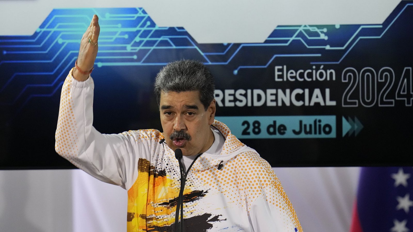 Nicolas Maduro, Präsident von Venezuela, behauptet die Wahl gewonnen zu haben. Die Opposition widerspricht. (Archivbild)Foto: dpa/Ariana Cubillos Nicolas Maduro, Präsident von Venezuela, behauptet die Wahl gewonnen zu haben. Die Opposition widerspricht. (Archivbild)Foto: dpa/Ariana Cubillos