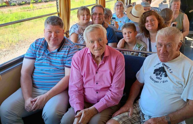In historischen Zügen unterwegs: die Ausflügler der Vaihinger Schachvereinigung. <span class='image-autor'>Foto: p</span>