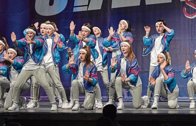 Team Unverbesserlich ist Vizeeuropameister im Hip-Hop-Tanzen. Beim Wettbewerb von Starmoves hat die Vaihinger Formation in Pforzheim brilliert. Foto: Leitner