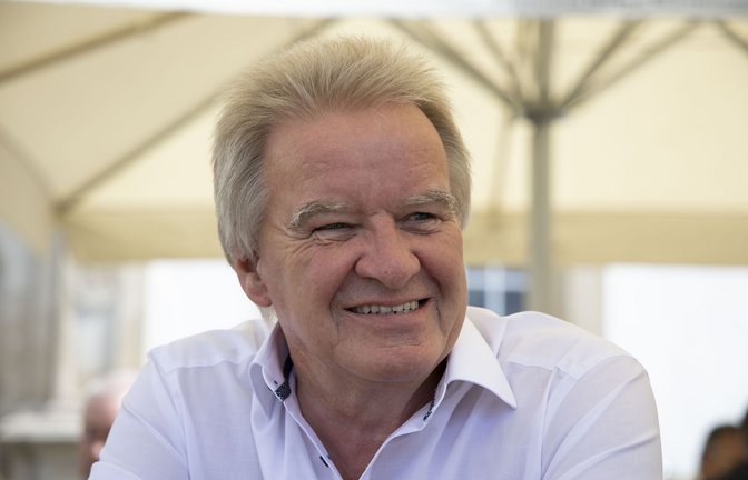 Exumweltminister  Franz Untersteller erzählt von seiner rätselhaften Schildkröte Fritz.<span class='image-autor'>Foto: Lichtgut/Leif/ Piechowski</span>