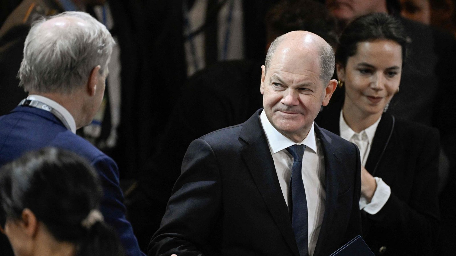 Bundeskanzler Olaf Scholz war Teilnehmer der Münchner Sicherheitskonferenz.Foto: AFP/Tobias Schwarz