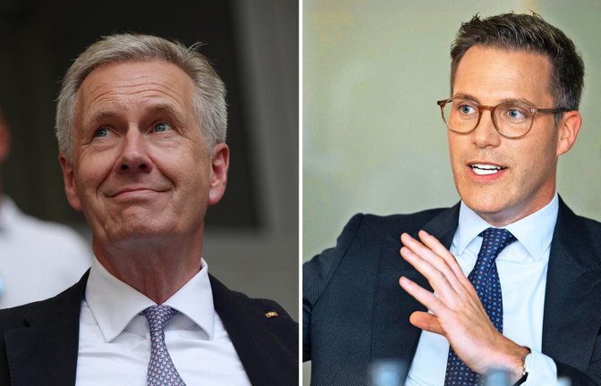 Altbundespräsident Christian Wulff sprach am Donnerstag beim Landtagsfraktionsfest auf Einladung von Manuel Hagel.<span class='image-autor'>Foto: dpa</span>