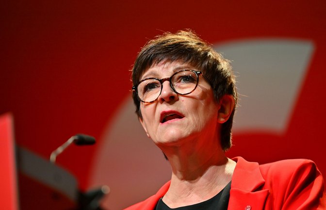 SPD-Chefin Saskia Esken übt harte Kritik an CDU-Chef Friedrich Merz.<span class='image-autor'>Foto: dpa/Jan-Philipp Strobel</span>