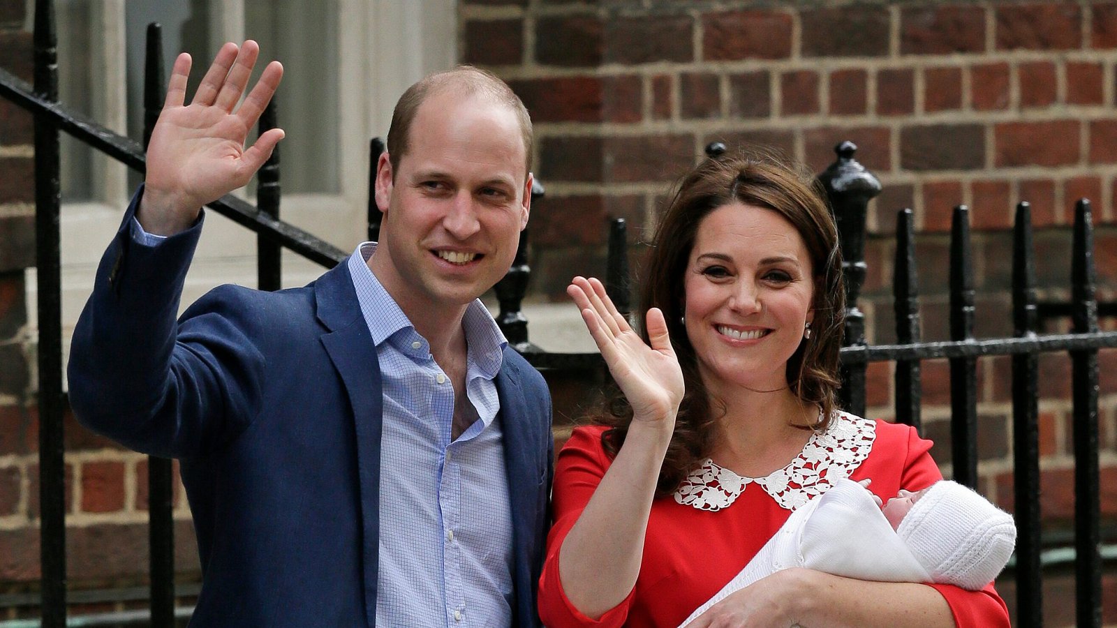 2018 werden William und Kate zum dritten Mal Eltern: Louis Arthur Charles wird am 23. April geboren.Foto: picture alliance / Tim Ireland/AP/dpa | Tim Ireland