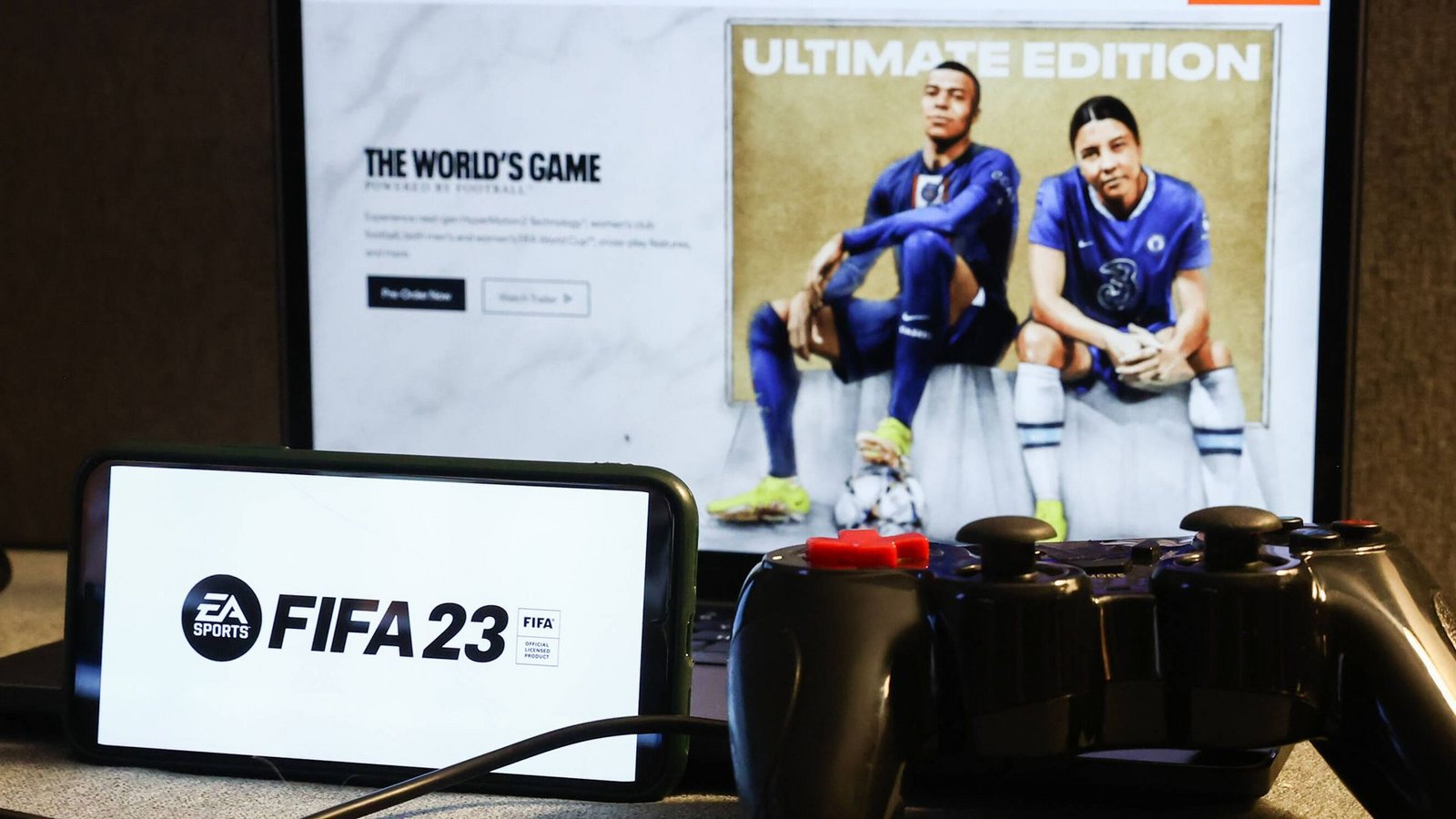Wer die Ultimate Edition von Fifa 23 vorbestellt hat, darf bereits am Dienstag spielen und bekommt Fifa Points und Packs gutgeschrieben.Foto: IMAGO/NurPhoto/IMAGO/Jakub Porzycki