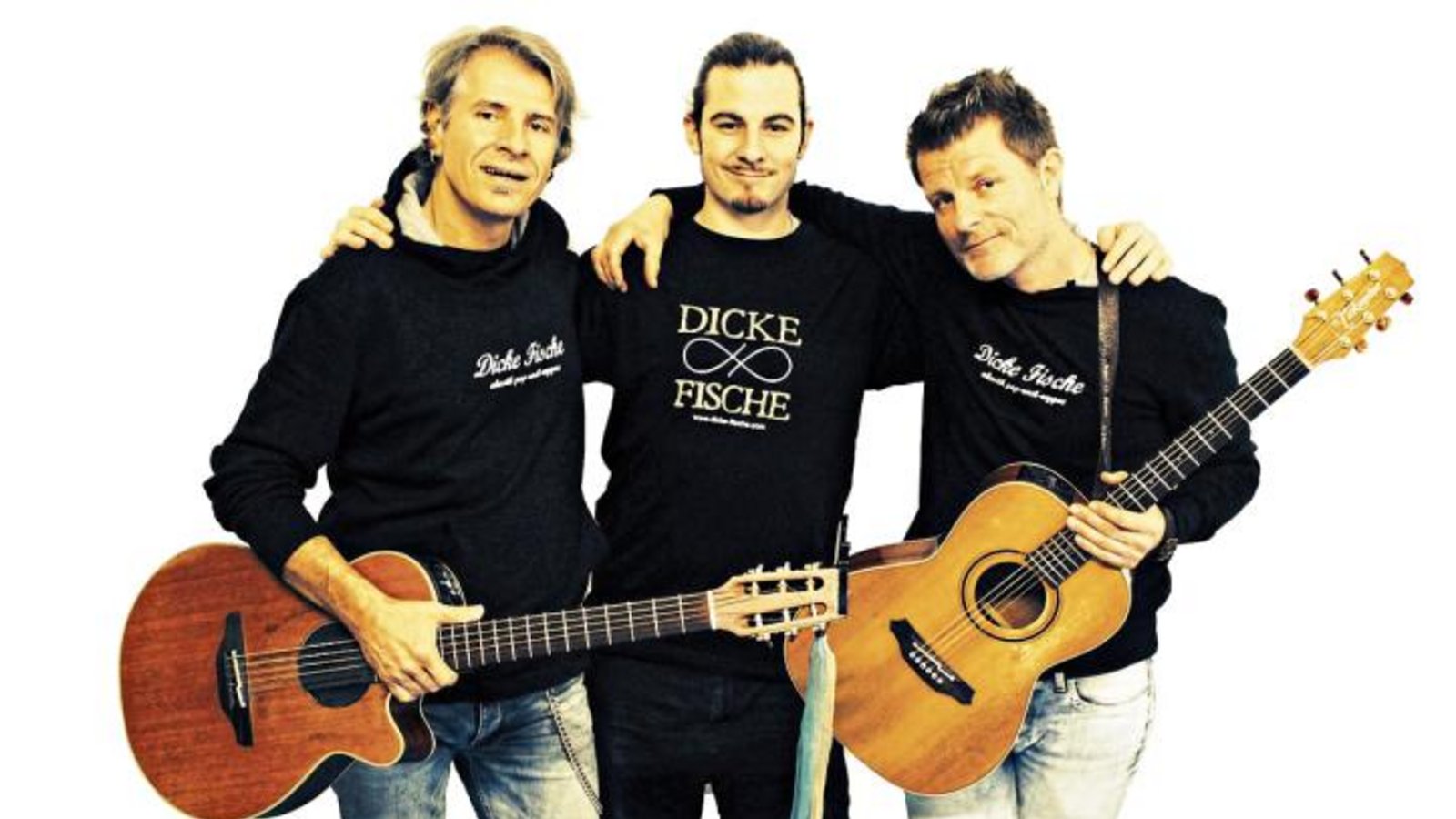 Mit Coverliedern von den Beatles und ZZ Top unterhält die Gruppe Dicke Fische ihr Publikum. Am Samstag hat sie einen Auftritt in Sersheim. Foto: p Mit Coverliedern von den Beatles und ZZ Top unterhält die Gruppe Dicke Fische ihr Publikum. Am Samstag hat sie einen Auftritt in Sersheim. Foto: p