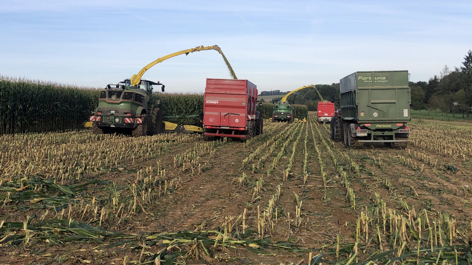 Rund um Mühlacker ist in nächster Zeit vermehrt mit Traktoren samt Anhängern auf den Straßen zu rechnen. Denn die Biomethananlage im Industriegebiet „In den Waldäckern“ beginnt mit der Maisernte. Etwa 30 000 Tonnen Mais, Gras und minderwertiges Getreide, das nicht für die Produktion von Nahrungsmitteln geeignet, werden dort pro Jahr zu Biomethan umgewandelt und in das bestehende Erdgasnetz einspeist. Auch Vaihingen liegt noch im Einzugsgebiet. Also Augen auf im Straßenverkehr! Foto: p Rund um Mühlacker ist in nächster Zeit vermehrt mit Traktoren samt Anhängern auf den Straßen zu rechnen. Denn die Biomethananlage im Industriegebiet „In den Waldäckern“ beginnt mit der Maisernte. Etwa 30 000 Tonnen Mais, Gras und minderwertiges Getreide, das nicht für die Produktion von Nahrungsmitteln geeignet, werden dort pro Jahr zu Biomethan umgewandelt und in das bestehende Erdgasnetz einspeist. Auch Vaihingen liegt noch im Einzugsgebiet. Also Augen auf im Straßenverkehr! Foto: p