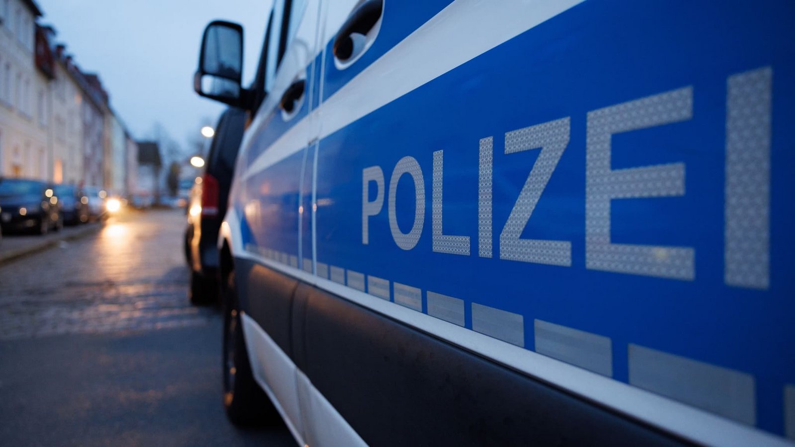 Ein Fahrzeug der Polizei steht auf einer Straße. (zu dpa: «Uhu auf der Straße: 14-Jähriger überschlägt sich mit Auto»)Friso Gentsch/dpa