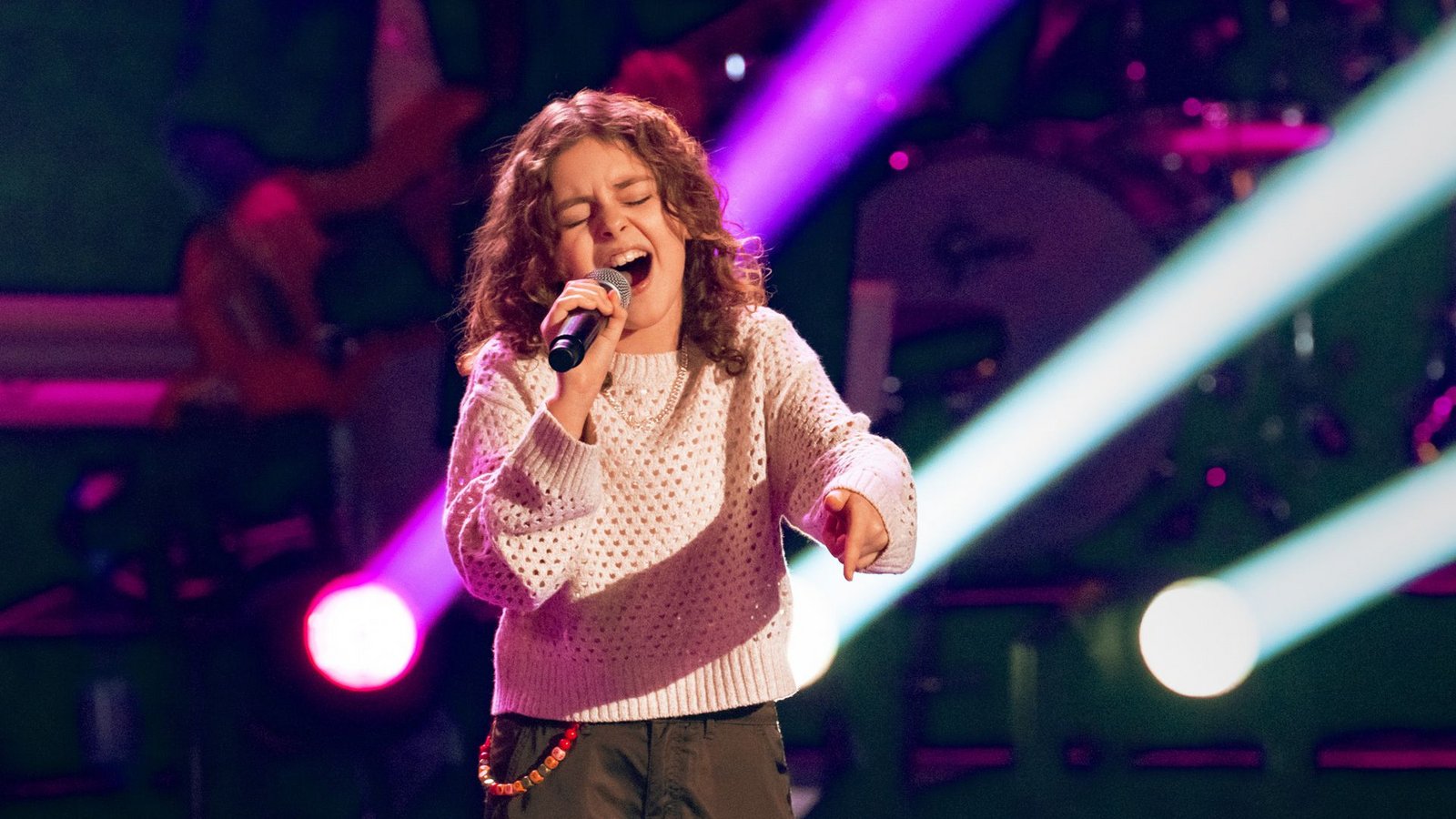 Malya aus Stuttgart ist im Finale von „The Voice Kids“.Foto: Claudius Pflug/Seven.One