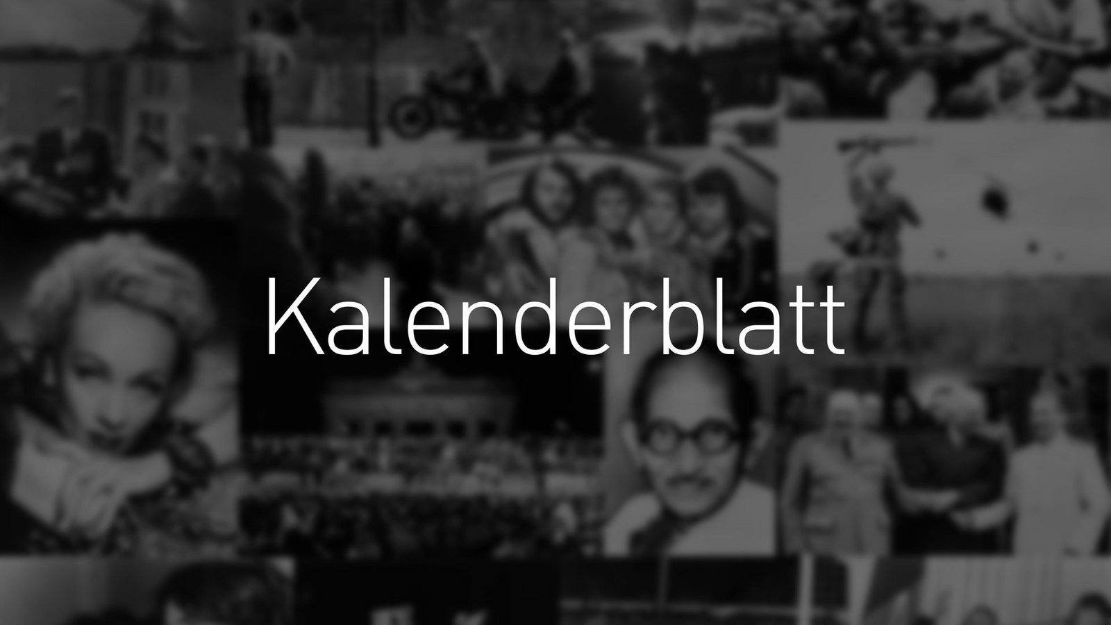 Tag für Tag finden Sie an dieser Stelle einen Rückblick auf Ereignisse, Anekdoten, Geburts- oder Sterbetage, die mit diesem Datum verbunden sind.Foto: dpa