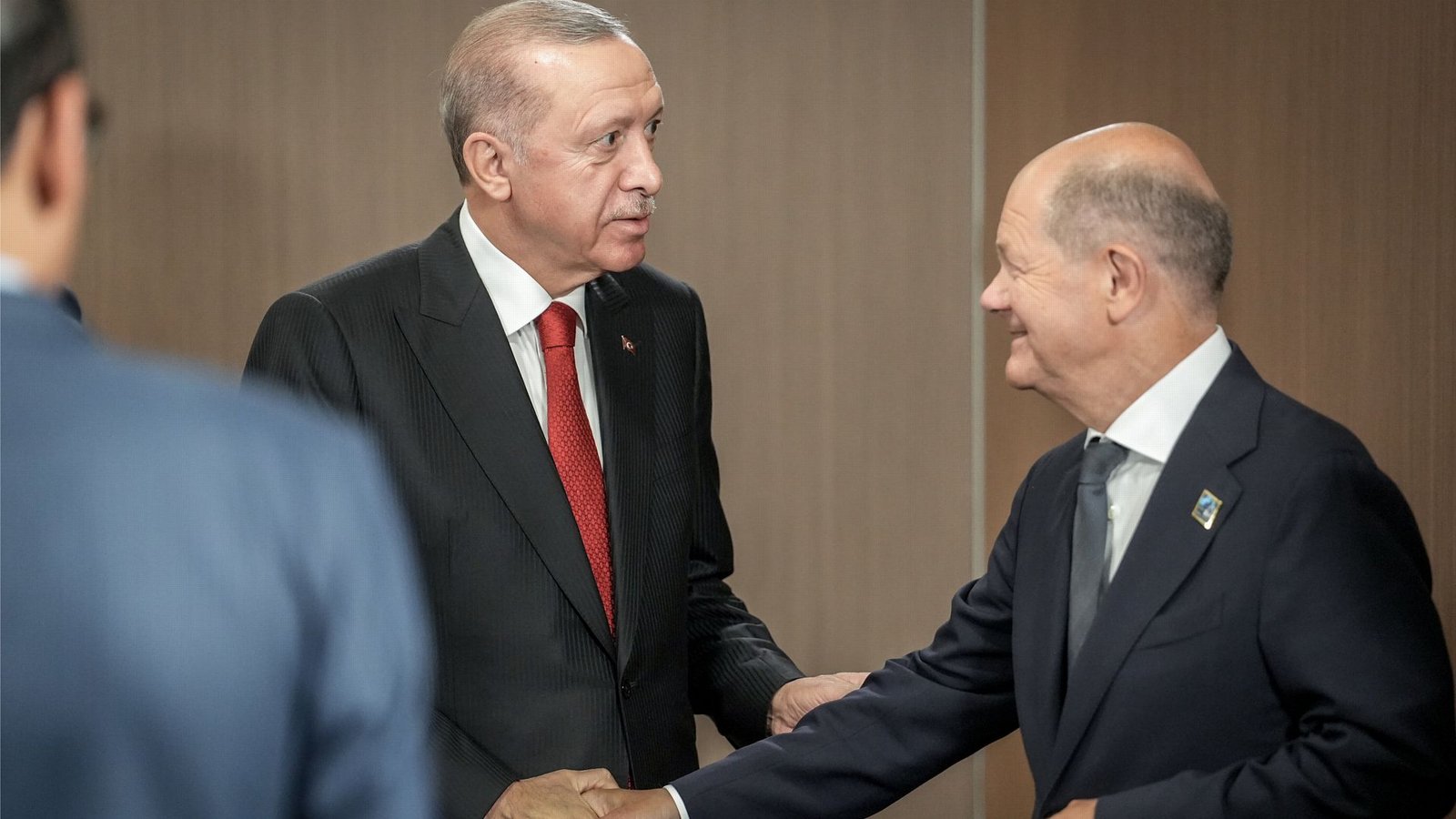 Bundeskanzler Olaf Scholz hat zuletzt im Juli am Rande des Nato-Gipfels in Washington den türkischen Recep Tayyip Erdogan zu einem Gespräch getroffenFoto: dpa/Kay Nietfeld Bundeskanzler Olaf Scholz hat zuletzt im Juli am Rande des Nato-Gipfels in Washington den türkischen Recep Tayyip Erdogan zu einem Gespräch getroffenFoto: dpa/Kay Nietfeld