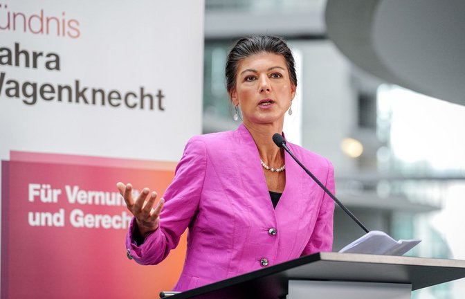 BSW-Vorsitzende Sahra Wagenknecht und weitere Spitzenleute der Partei zeigten sich mit dem Thüringer Kompromiss unzufrieden (Symbolbild).<span class='image-autor'>Foto: dpa/Kay Nietfeld</span>