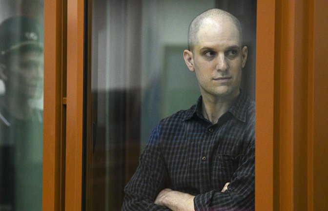 Der Prozess gegen den US-Reporter Evan Gershkovich hatte am 26. Juni begonnen. (Archivbild)<span class='image-autor'>Foto: dpa/Uncredited</span>