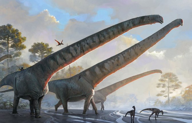 So haben die Dinosaurier wahrscheinlich ausgesehen.<span class='image-autor'>Foto: dpa/Julia D Oliveira</span>