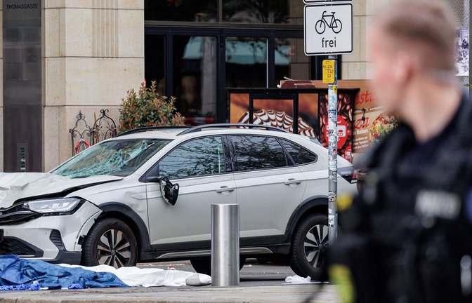 Der Fahrer befindet sich aktuell in polizeilichem Gewahrsam.<span class='image-autor'>Foto: AFP/JENS SCHLUETER</span>