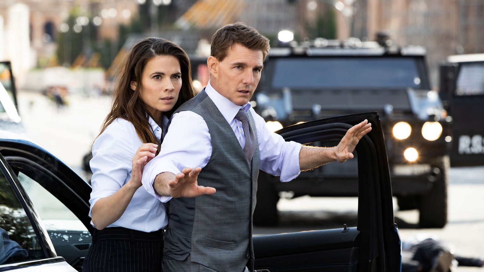 Tom Cruise schlüpft im 7. Teil der „Mission: Impossible“-Reihe erneut in die Rolle des Superagenten Ethan Hunt.Foto: epd/Christian Black Tom Cruise schlüpft im 7. Teil der „Mission: Impossible“-Reihe erneut in die Rolle des Superagenten Ethan Hunt.Foto: epd/Christian Black