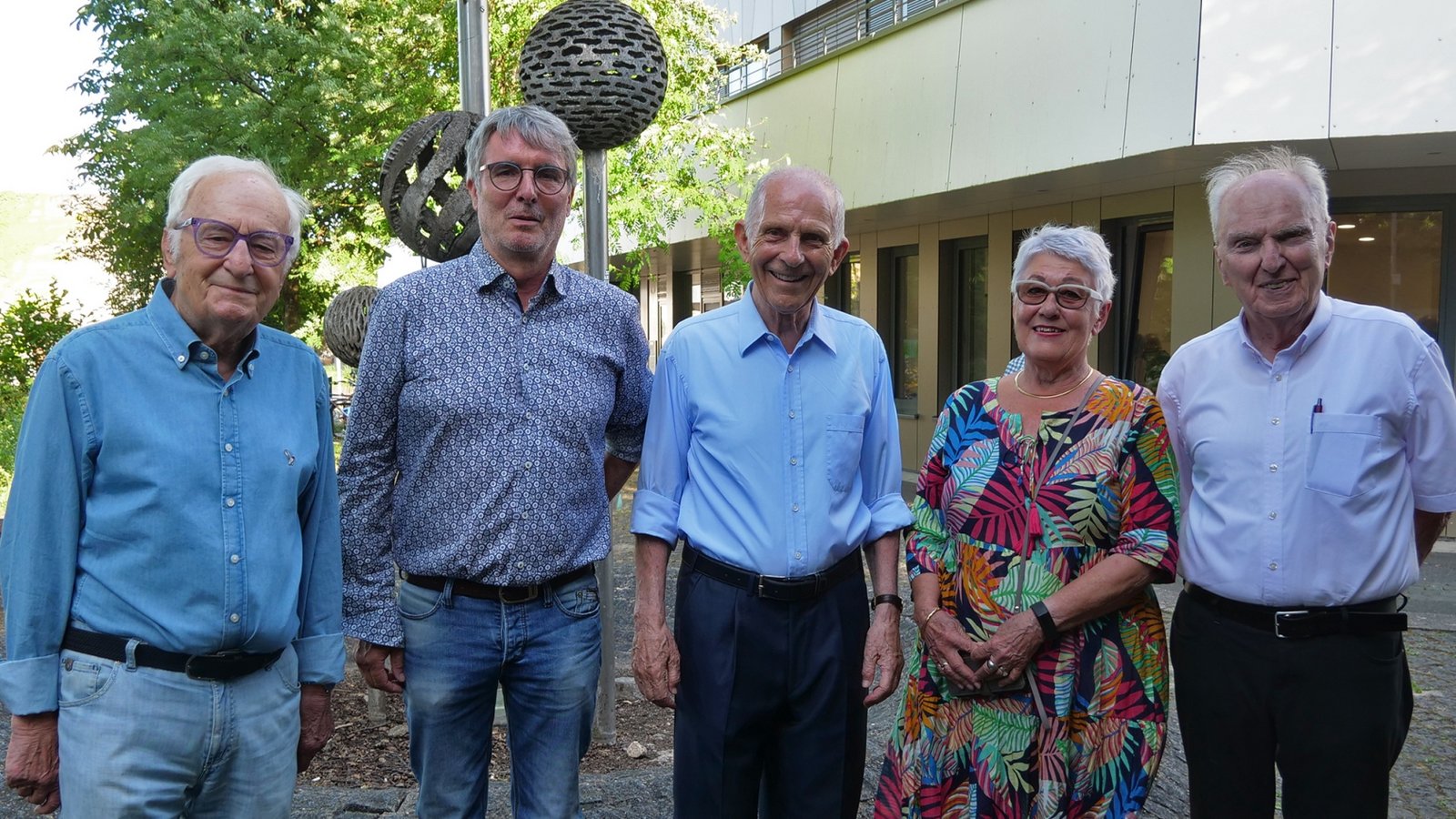 Gemeinsam wollen sie die Geschichte des Illinger Posthofs lebendig halten (von links): Ewald Veigel, Armin Pioch, Volker Grub, Margarete Schmid-Hager und Winfried Scheuermann. Foto: Friedrich Gemeinsam wollen sie die Geschichte des Illinger Posthofs lebendig halten (von links): Ewald Veigel, Armin Pioch, Volker Grub, Margarete Schmid-Hager und Winfried Scheuermann. Foto: Friedrich