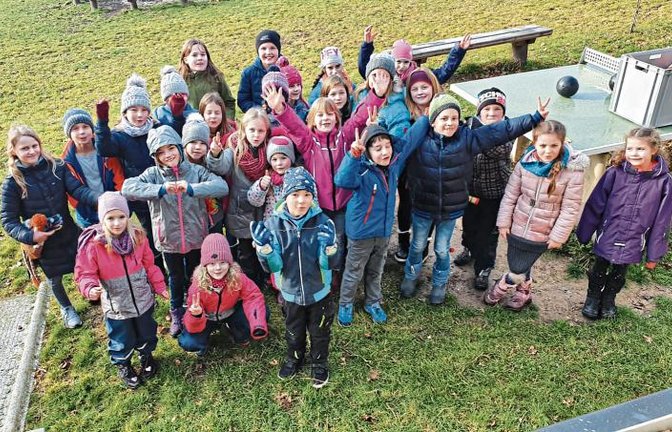 Sersheimer Kinder auf dem Füllmenbacher Hof. Foto: p