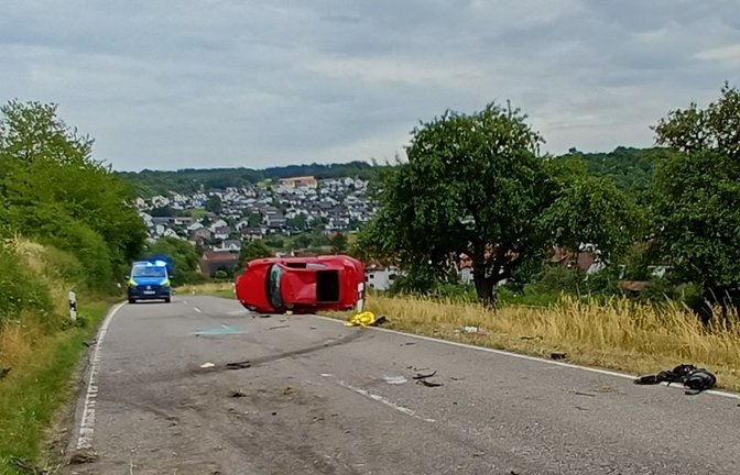 Schwerer Unfall bei Eberdingen.  Foto: Rücker