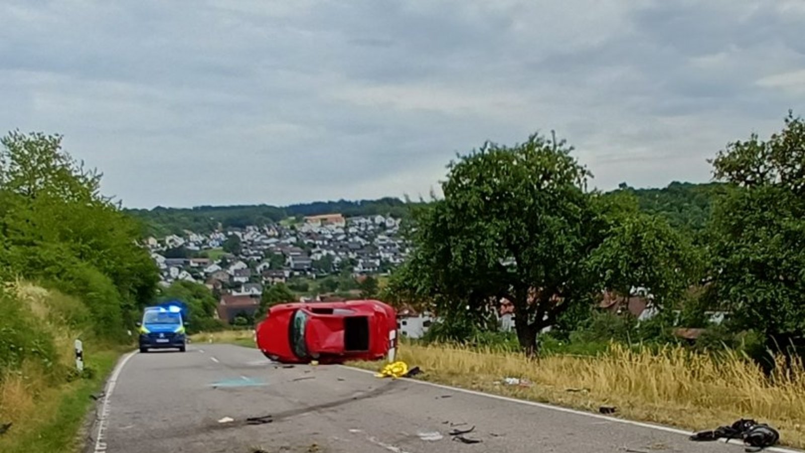 Schwerer Unfall bei Eberdingen.  Foto: Rücker