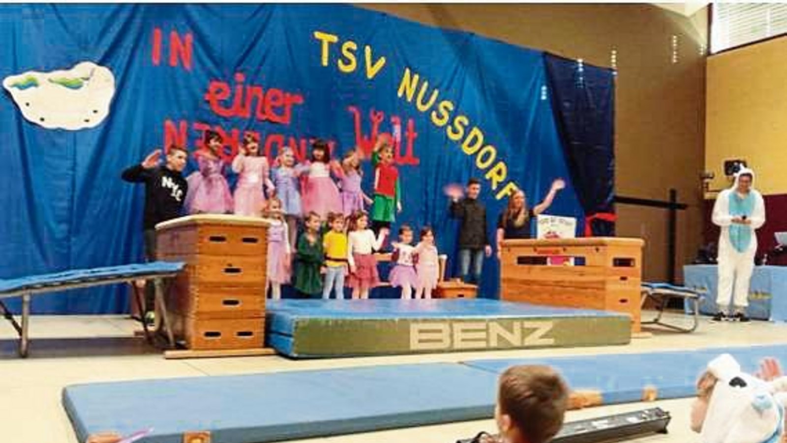 Die Kinder der Gruppe „Vorschule bis 1. Klasse“ begeisterten das Publikum.  Fotos: p