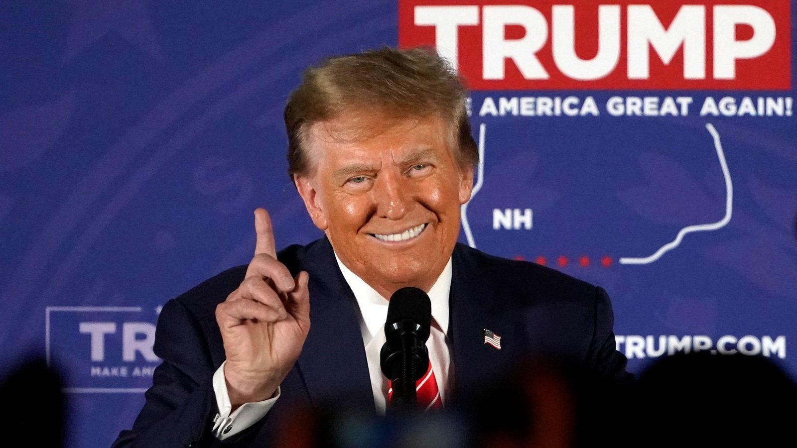 Nach seinem Sieg der Vorwahlen in Iowa stehen die Chancen des ehemaligen Präsidenten Trump gut, erneut als Kandidat ins Rennen zu gehen.Foto: AFP/TIMOTHY A. CLARY Nach seinem Sieg der Vorwahlen in Iowa stehen die Chancen des ehemaligen Präsidenten Trump gut, erneut als Kandidat ins Rennen zu gehen.Foto: AFP/TIMOTHY A. CLARY