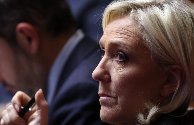Die französische Rechtspopulistin Marine Le Pen wolle alles gegen das Kandidaturverbot tun.<span class='image-autor'>Foto: AFP/EMMANUEL DUNAND</span>