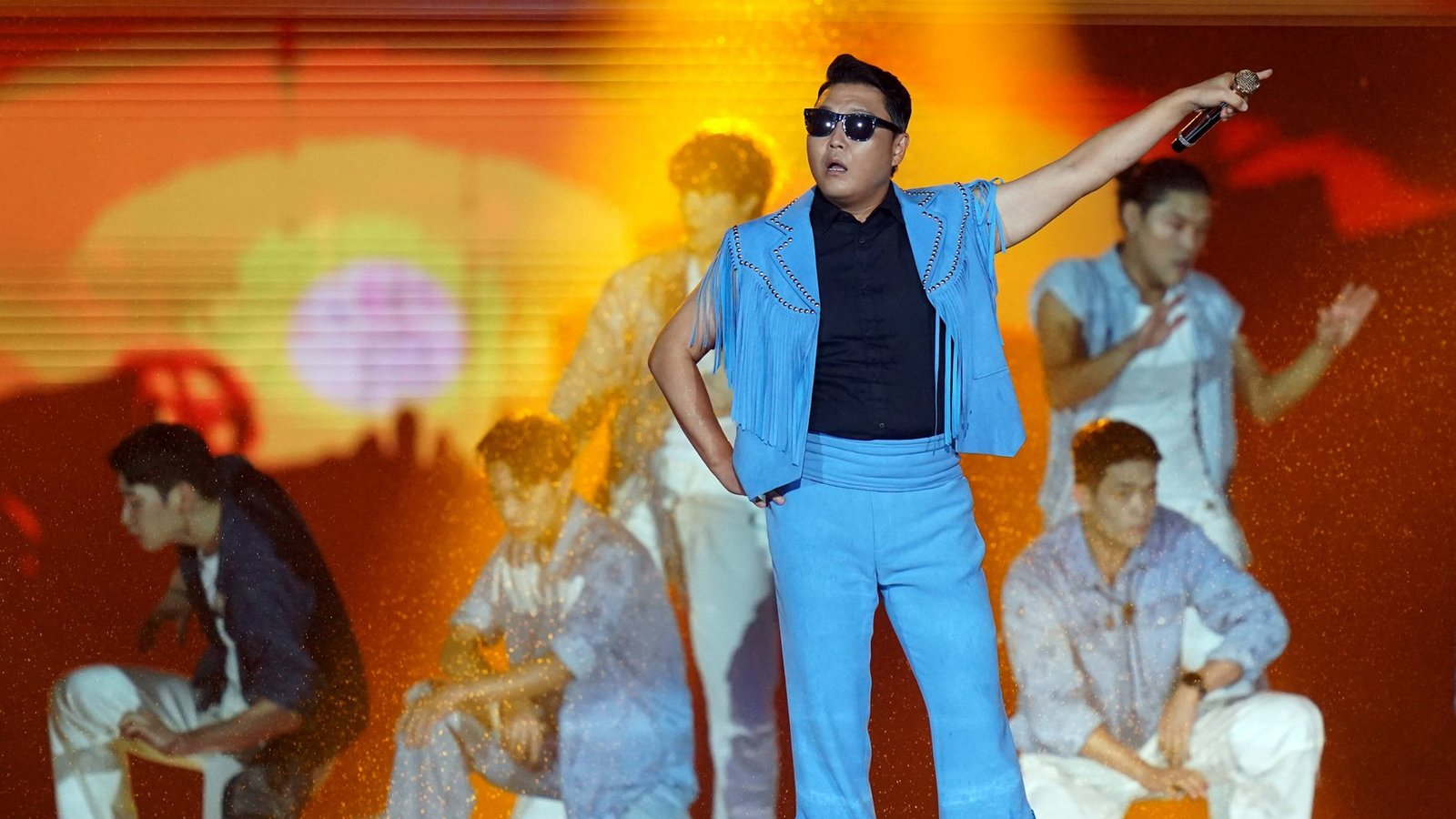 Sänger Psy wird in Korea verdächtig, gegen das Medizinrecht verstoßen zu haben. (Hier bei einem Auftritt 2022)Foto: IMAGO / Penta Press