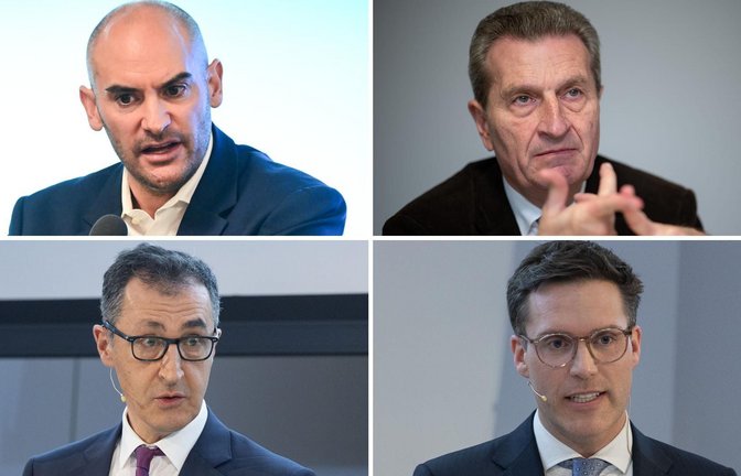 Statt Cem Özdemir und Manuel Hagel treffen bei der Veranstaltung der „taz“ im März Danyal Bayaz und Günther Oettinger aufeinander.<span class='image-autor'>Foto: Bernd Weißbrod/dpa</span>