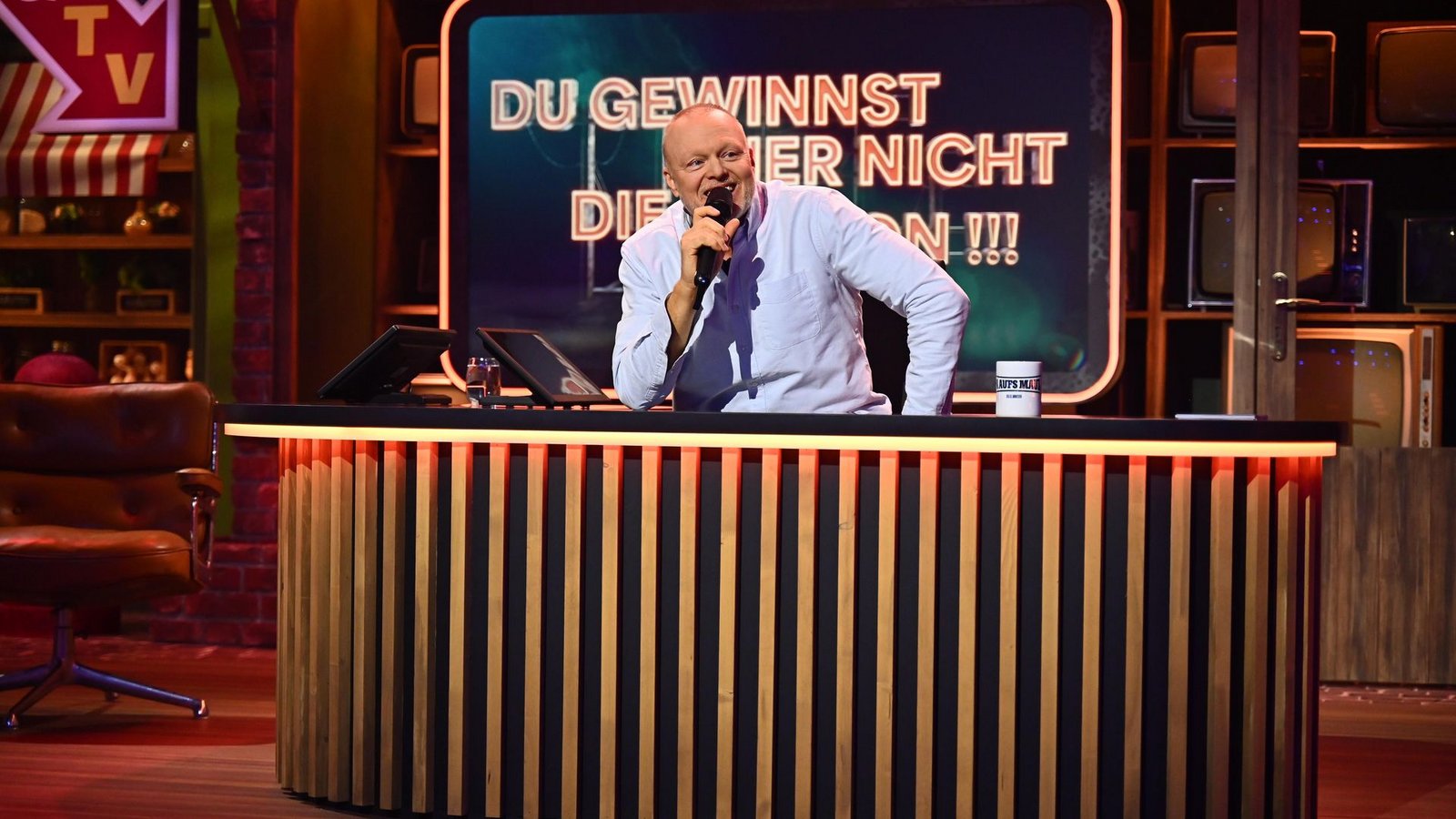 Die Raab-Show "Du gewinnst hier nicht die Million bei Stefan Raab" wird in ihrer bisherigen Form beendet.Foto: Julia Feldhagen/Raab Entertainment/RTL/dpa Die Raab-Show "Du gewinnst hier nicht die Million bei Stefan Raab" wird in ihrer bisherigen Form beendet.Foto: Julia Feldhagen/Raab Entertainment/RTL/dpa