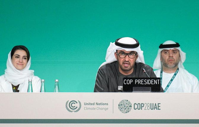Sultan Ahmed al-Dschaber, der Präsident der Weltklimakonferenz, hat den Kompromiss von Dubai als historisch bezeichnet. Ist er das wirklich?<span class='image-autor'>Foto: dpa/Hannes P. Albert</span>