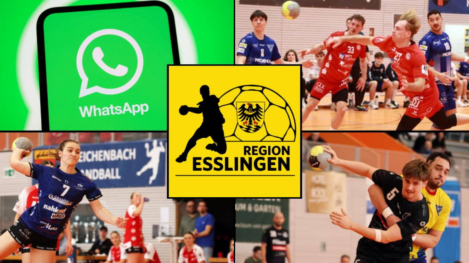 Im Kreis Esslingen ist die Dichte an hochklassigen Handball-Mannschaften groß&nbsp;– alle Informationen rund um die Teams gibt es auch über unseren neuen Whatsapp-Kanal "Handball Region Esslingen" direkt aufs Smartphone.Rudel (3), imago/Samuel Boivin, StZN