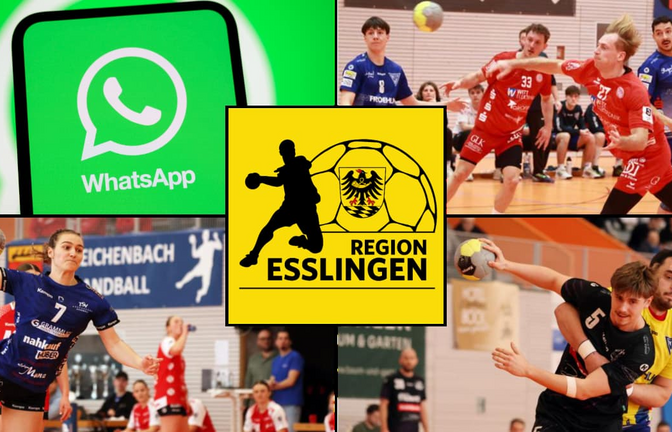 Im Kreis Esslingen ist die Dichte an hochklassigen Handball-Mannschaften groß&nbsp;– alle Informationen rund um die Teams gibt es auch über unseren neuen Whatsapp-Kanal "Handball Region Esslingen" direkt aufs Smartphone.<span class='image-autor'>Rudel (3), imago/Samuel Boivin, StZN</span>