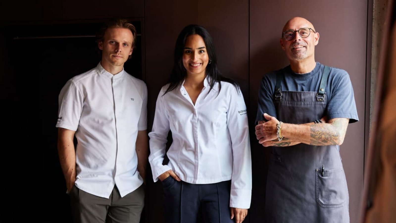 Das alte Team im neuen Restaurant: Küchenchef Tim Ostertag, Spitzenköchin Alina Meissner-Bebrout und Sommelier Holger Baier.Vivi d'Angelo Das alte Team im neuen Restaurant: Küchenchef Tim Ostertag, Spitzenköchin Alina Meissner-Bebrout und Sommelier Holger Baier.Vivi d'Angelo