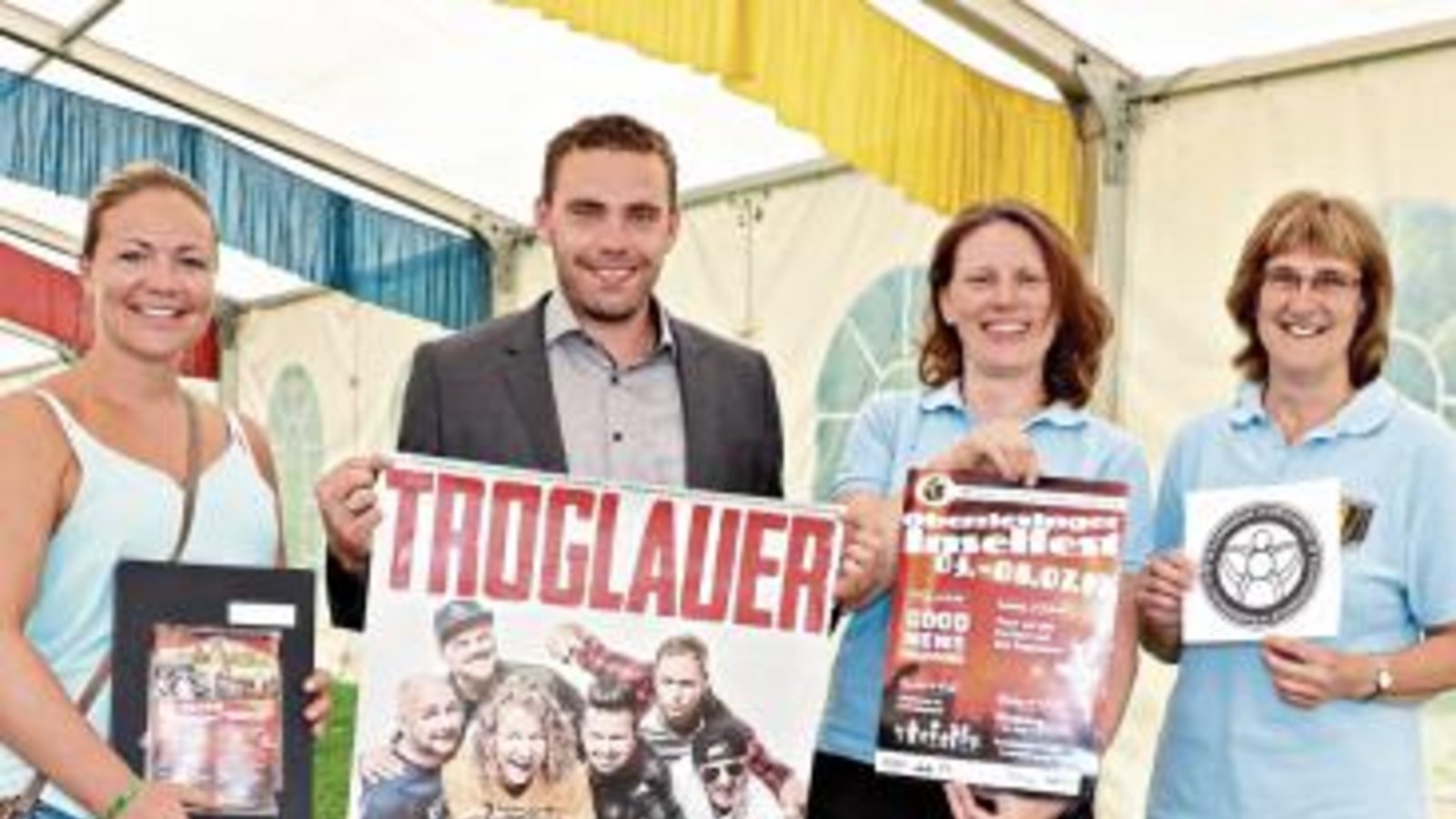 Freuen sich auf vier tolle Inselfesttage (von links): Schmid, Wittendorfer, Frauendorfer und Schray.  Foto: Gergen