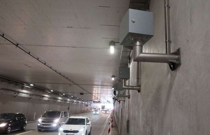 Dunkelblitzer im Schwanentunnel.<span class='image-autor'>Foto: Rosar/Archiv</span>