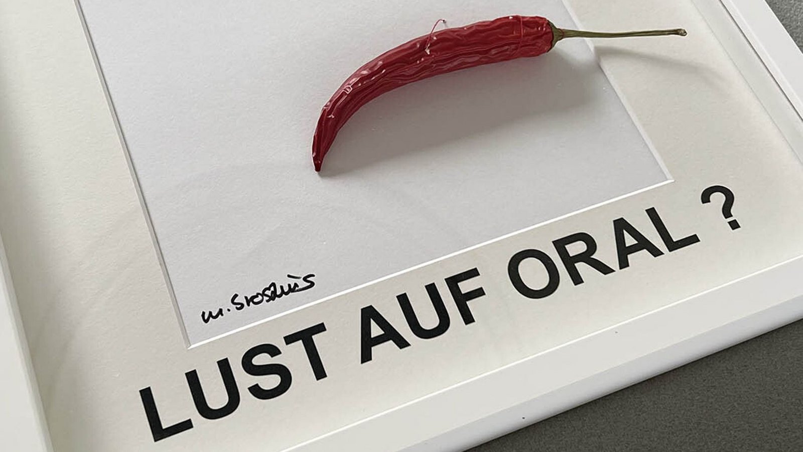 Sexuelle Anspielung, oder doch einfach nur Gemüse? Das Werk „Erotische Hilfsmittel“ von Michael Broszius.Foto: Michael Broszius